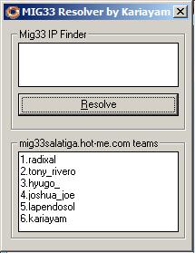 Mig33 IP FINDER